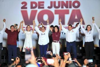 Rehabilitación de pozos de Ecatepec promete Claudia Sheinbaum junto a Azucena Cisneros 