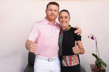 Saúl "Canelo" Álvarez respalda a Claudia Sheinbaum y anticipa su victoria en elecciones presidenciales