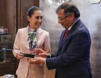 Gustavo Petro elogia la elección de Claudia Sheinbaum como un "triunfo" para México
