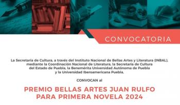 Amplían Plazo de Registro para el Premio Bellas Artes "Juan Rulfo" de Primera Novela 2024