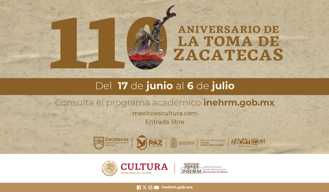 Conmemoran 110 Aniversario de la Batalla de Zacatecas con Actividades Culturales