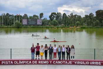 Renovación de la pista olímpica de remo y canotaje en Xochimilco para los juegos nacionales CONADE 2024 