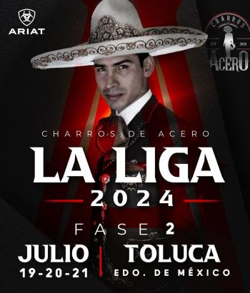 EdoMéx sede del Primer Encuentro Nacional Ecuestre Charros de Acero "La Liga 2024"