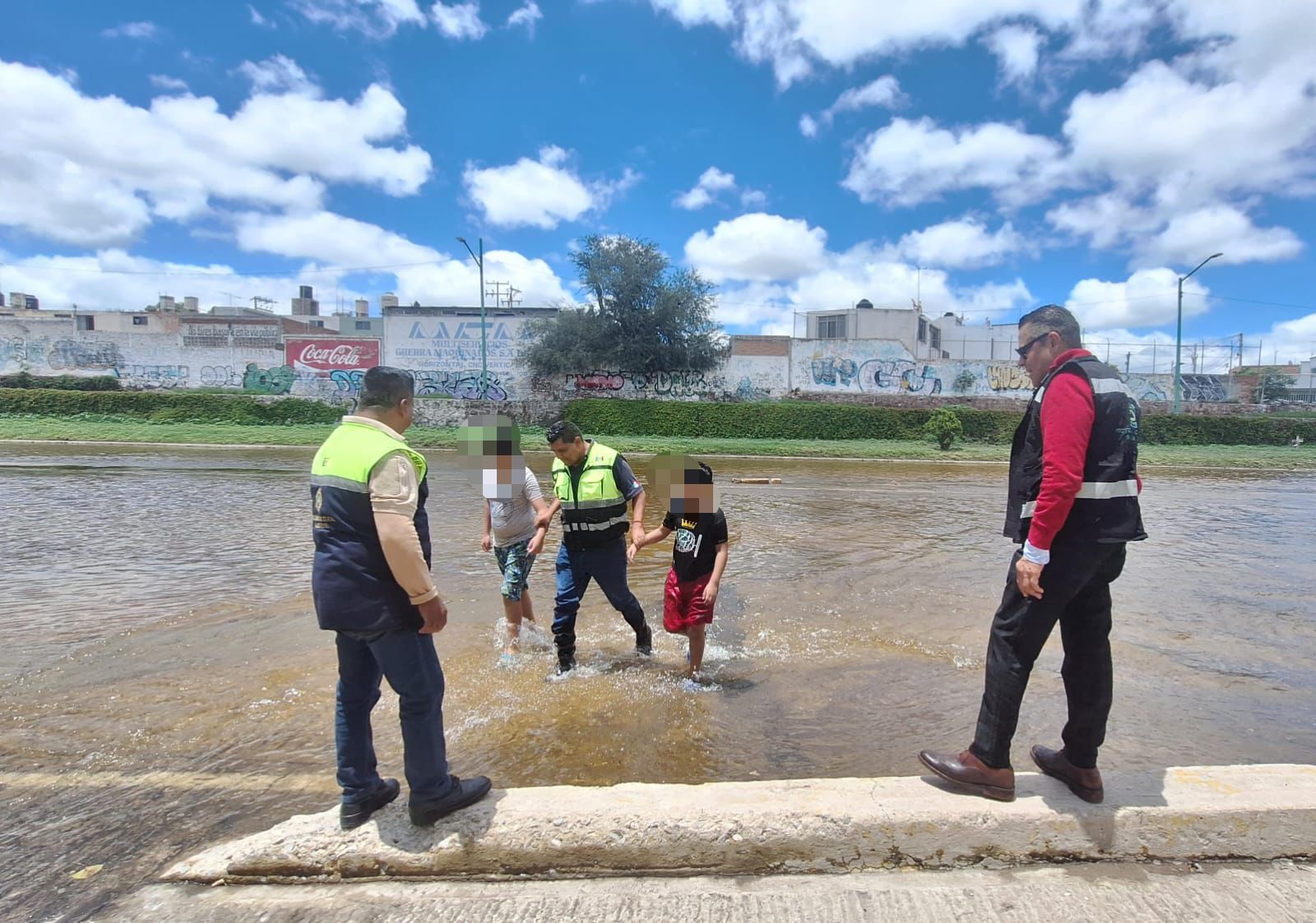 Protección Civil Estatal de SLP refuerza vigilancia del río Santiago por riesgos de desfogue