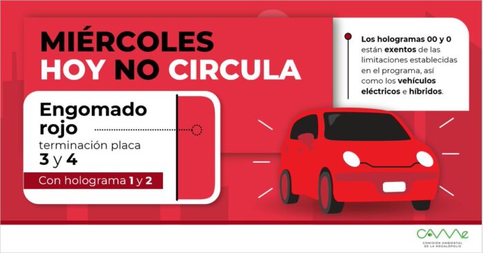 Hoy no circula en cdmx y edomex qué autos descansan este miércoles 18 de septiembre