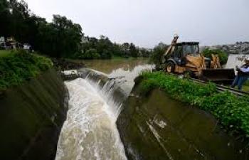 Autoridades en alerta por aumento de niveles en la presa “Los Cuartos”