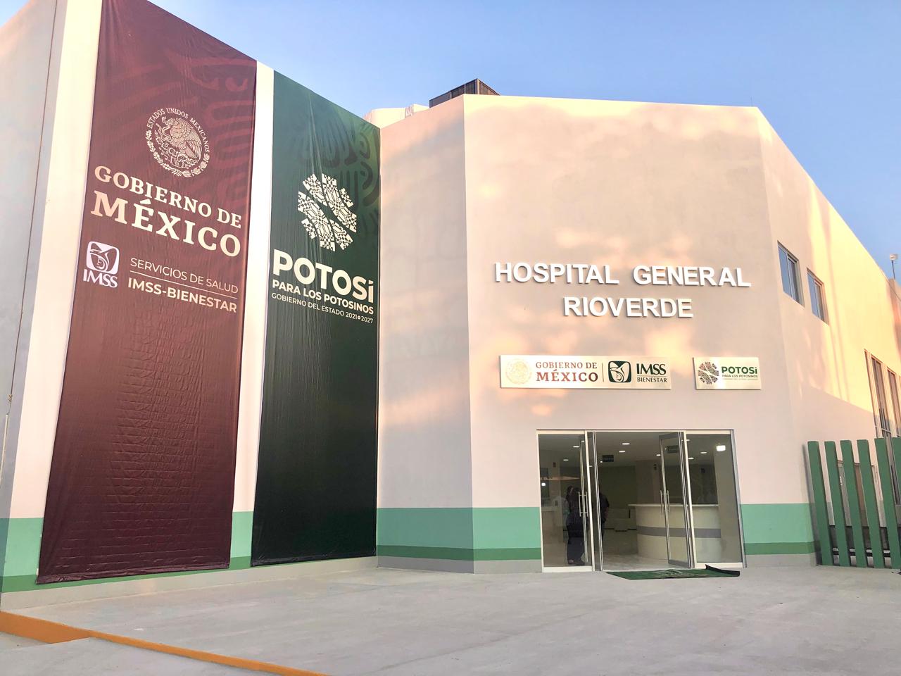 AMLO y Ricardo Gallardo inauguran módulo del Hospital de Rioverde del IMSS-Bienestar