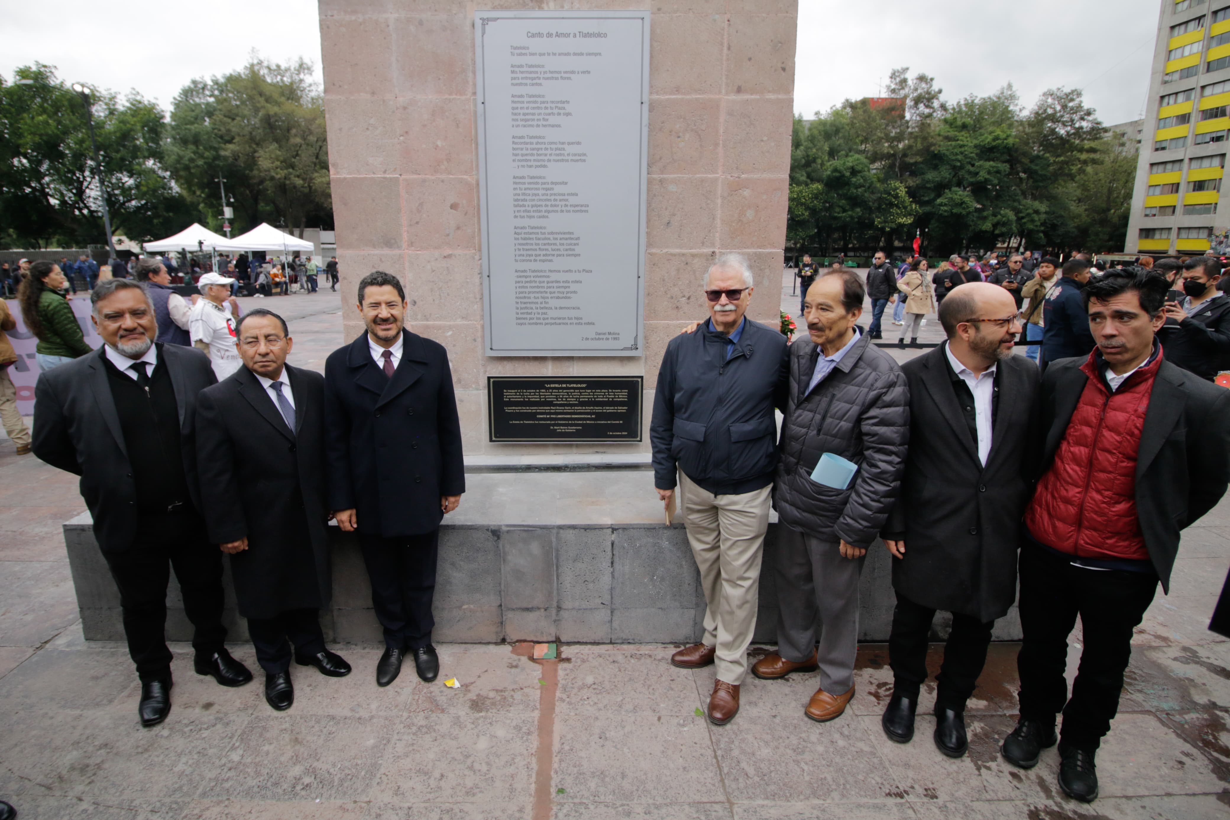 Martí Batres conmemora el 56 aniversario de la Masacre de Tlatelolco y resalta la Cuarta Transformación