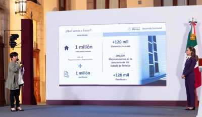 Sedatu impulsa el Programa de Vivienda para el Bienestar con un millón de nuevas viviendas y 450 mil mejoras