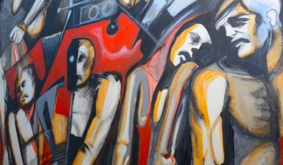 Restauran mural Conocimiento y sociedad de Daniel Manrique en la UAM