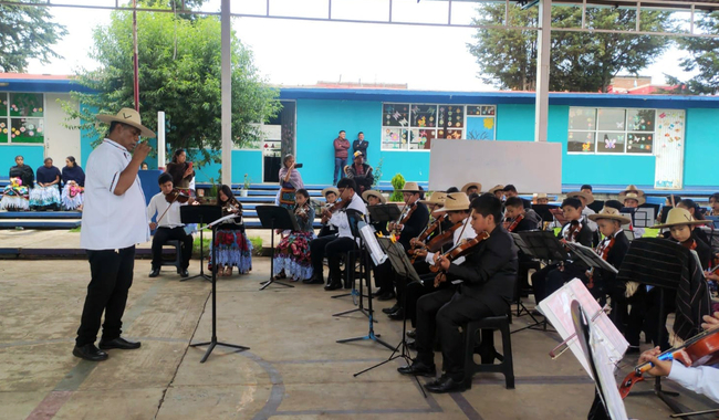 Niños y niñas purépechas destacan en el Festival de Música de Morelia 2024