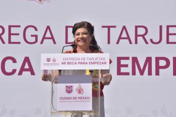 Clara Brugada refuerza "Mi Beca para Empezar" y anuncia mejoras en escuelas públicas