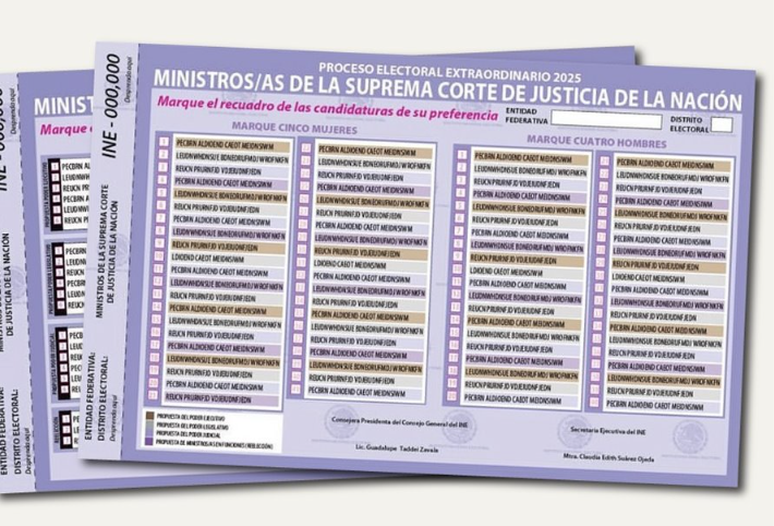 INE define geografía electoral para boleta judicial con hasta 291 candidatos