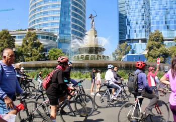 80 mil personas participan en la edición 640 del Ciclotón en la Ciudad de México