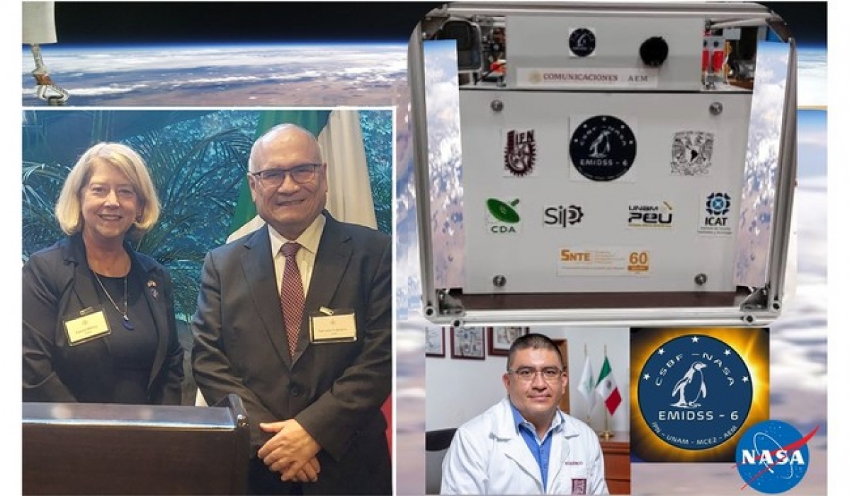 México y NASA lanzan módulo EMIDSS-6 para estudiar el cambio climático