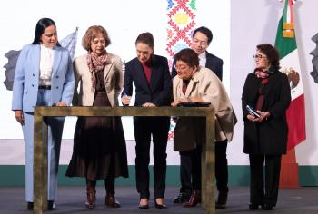 Presidenta Sheinbaum promulga reformas constitucionales para garantizar pensiones y derechos sociales