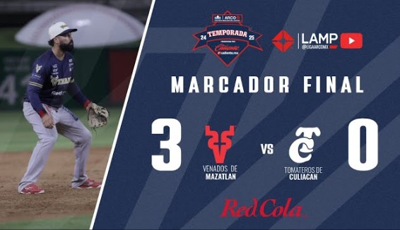 Venados blanquean a Tomateros con una destacada actuación de Javier Solano