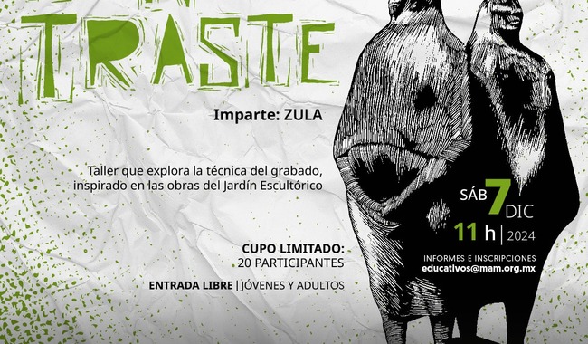 Museo de arte moderno organiza taller de grabado inspirado en su jardín escultórico