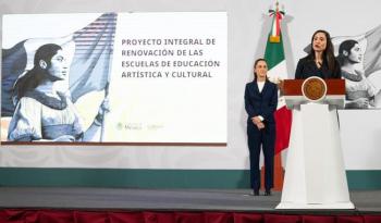 Sheinbaum anuncia inversión histórica de 3 mil millones de pesos para escuelas artísticas y culturales