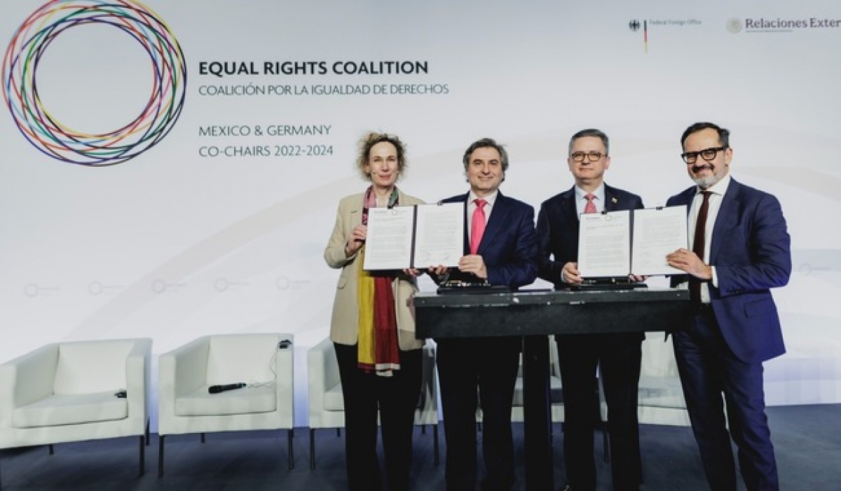 México y Alemania concluyen copresidencia de la coalición por la igualdad de derechos con declaración conjunta
