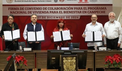 Gobierno de Campeche y Sedatu impulsan construcción de 31 mil viviendas en la entidad