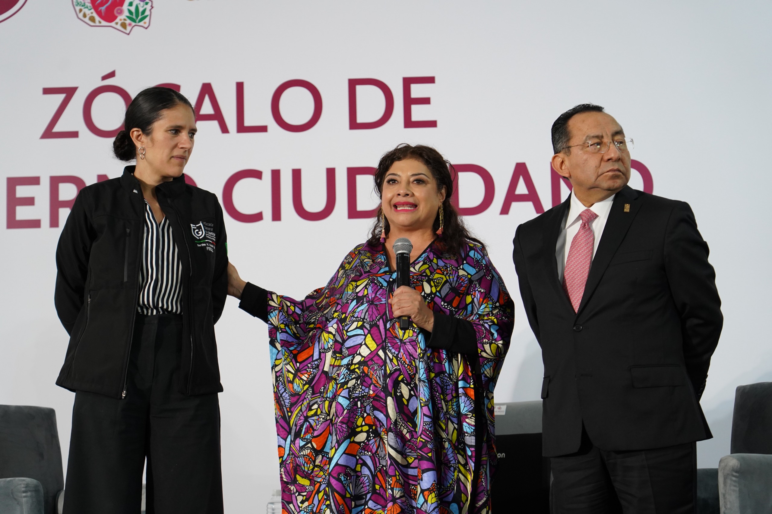 Clara Brugada fortalece audiencias públicas en el Zócalo con participación de fiscalía y poder judicial
