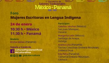 Mujeres escritoras indígenas de México y Panamá protagonizan mesa de diálogo virtual