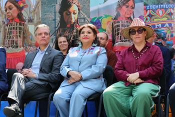 Clara Brugada inaugura exposición sobre migración en Chapultepec