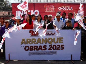 Gobierno de San Pedro Cholula inicia dos megaobras de pavimentación