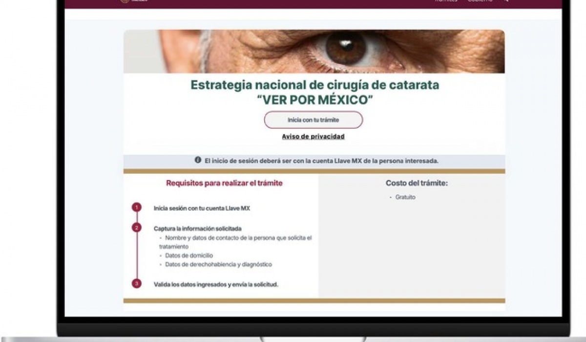 Lanzan programa nacional de cirugías gratuitas para cataratas