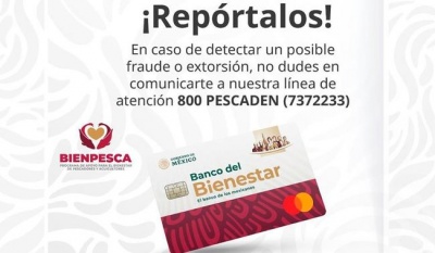 Conapesca alerta sobre intentos de fraude en el programa Bienpesca