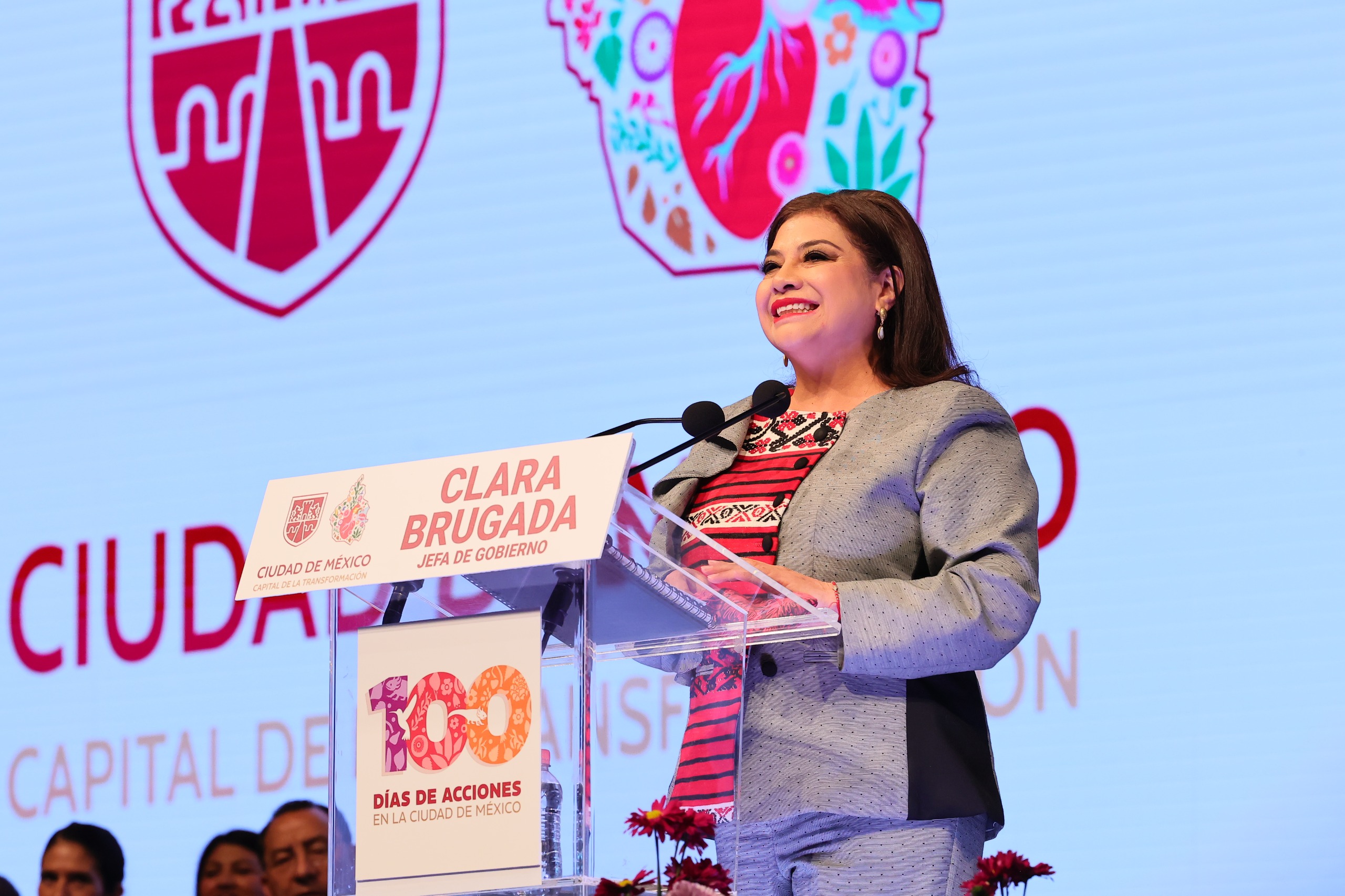 Clara Brugada presenta informe de 100 días con énfasis en igualdad, seguridad y bienestar