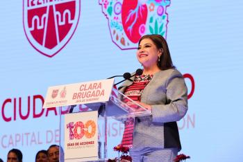 Clara Brugada presenta informe de 100 días con énfasis en igualdad, seguridad y bienestar