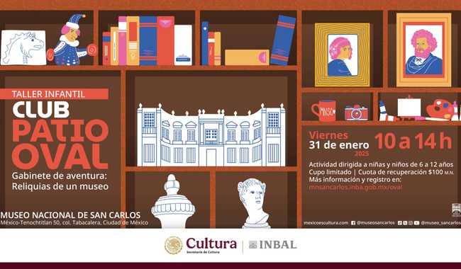 Museo Nacional de San Carlos ofrece taller infantil sobre coleccionismo y patrimonio