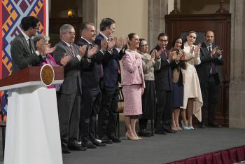 Fortalecen la economía mexicana con respaldo del sector empresarial en Palacio Nacional