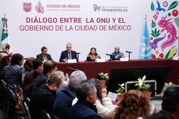 Clara Brugada refuerza alianza con la ONU para impulsar la Agenda 2030 en CDMX