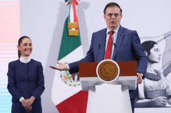 Marcelo Ebrard destaca negociación de Sheinbaum con Trump y defensa del T-MEC