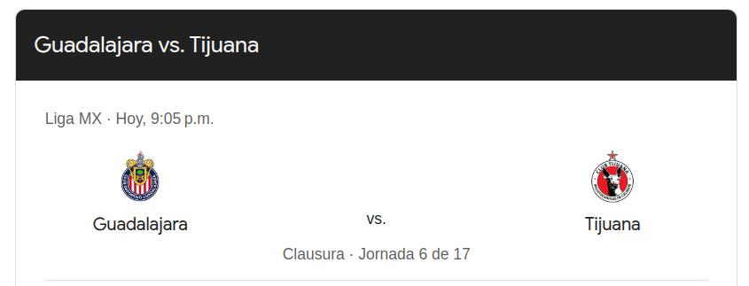Chivas vs Xolos: duelo clave para cerrar la Jornada 6 de la Liga MX