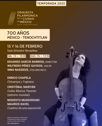 Orquesta Filarmónica de CDMX conmemora 700 años de México-Tenochtitlan con Codex Mexica: Passion