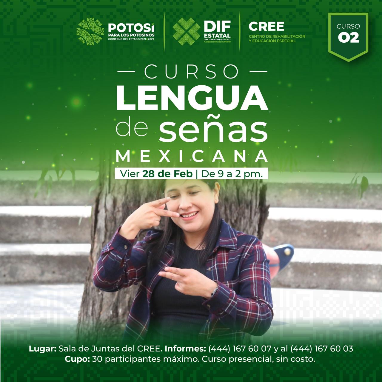 Gobierno del Estado de San Luis Potosí ofrecerá curso gratuito de Lengua de Señas Mexicana