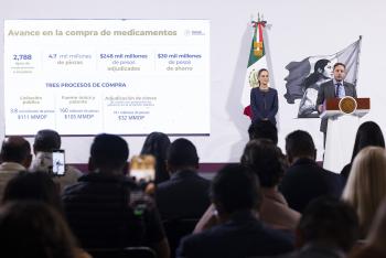 Avanza abasto de medicamentos: 313 millones de piezas solicitadas en el primer pedido