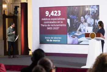 Contratación histórica de especialistas: el IMSS suma 9,423 médicos para reforzar la atención
