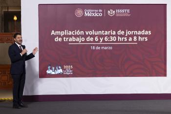 ISSSTE anuncia reforma voluntaria de jornadas de 6 a 8 horas para mejorar atención