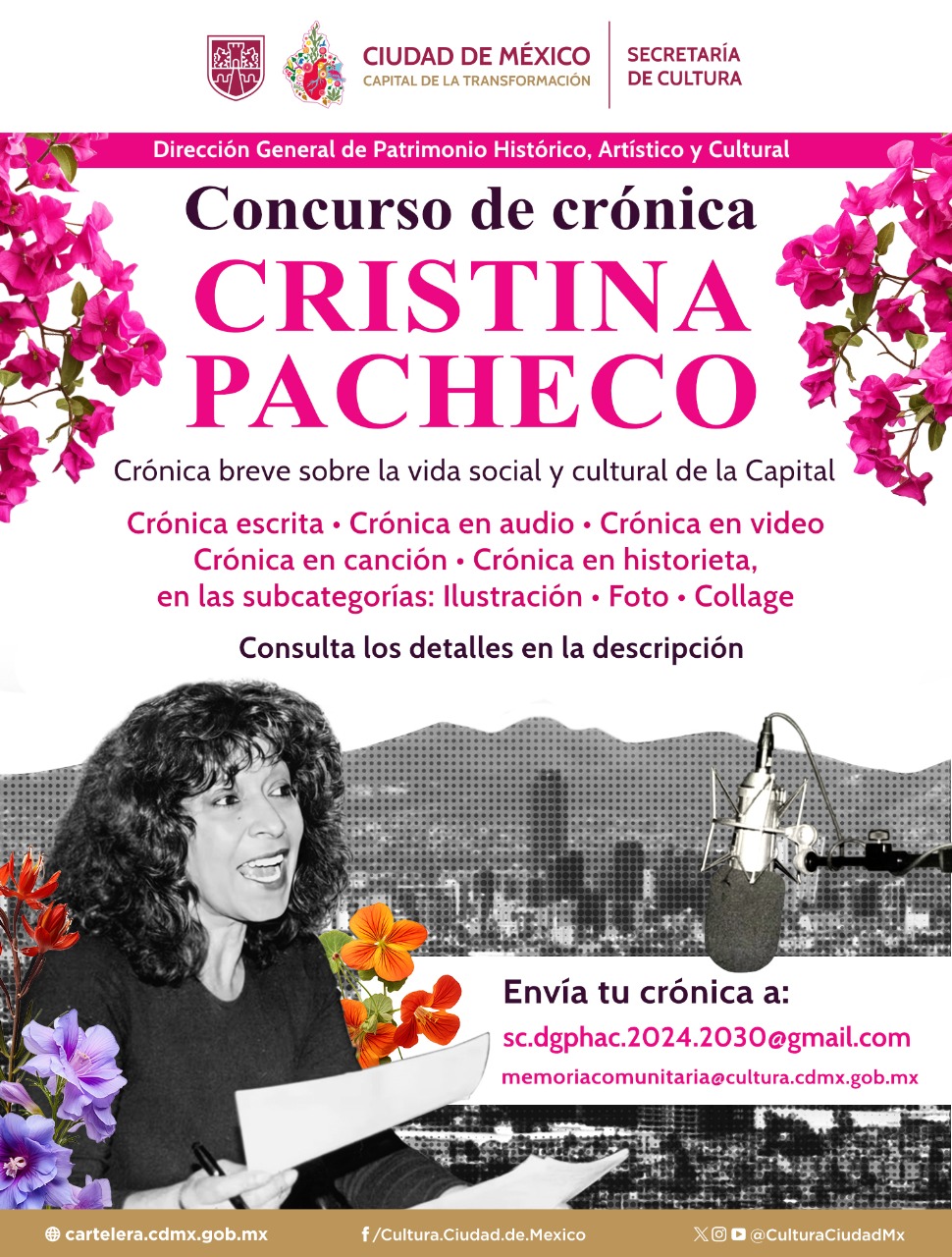 Lanzan concurso de crónica breve en honor a Cristina Pacheco