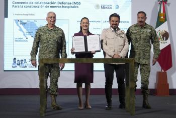 Sedena e IMSS firman convenio para construir nuevos hospitales