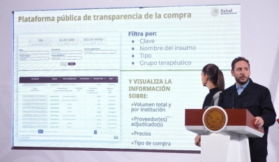 Lanzan plataforma pública para transparentar compra consolidada de medicamentos en México
