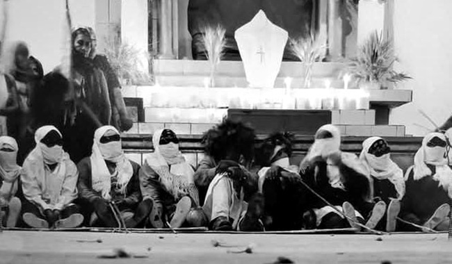 Más de 100 imágenes de la cuaresma Yoreme se exhiben en centros culturales del sur de Sonora