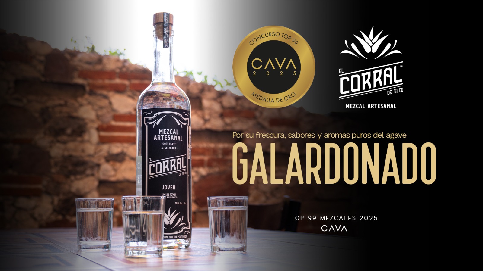 Mezcal Corral gana medalla de oro en CAVA 2025 y pone a San Luis Potosí en el mapa mundial del mezcal