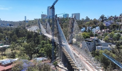 Puente atirantado del Tren 'El Insurgente' protege manantial Vasco de Quiroga