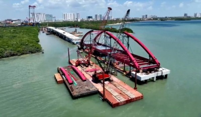 Puente Vehicular Nichupté en Cancún alcanza 77.8% de avance y será vía clave para la zona hotelera